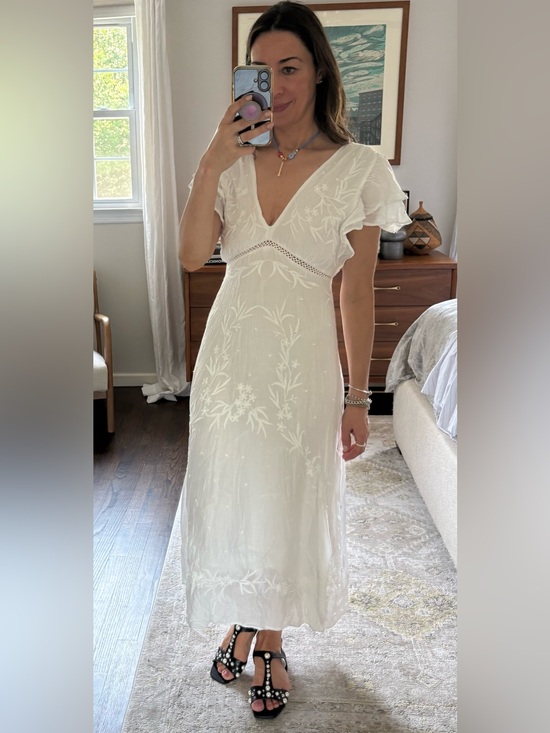 Anthropologie Dresses & Skirts - Anthropologie Love the Label White Embroidered High Low Dress